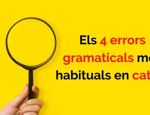 Evita els 4 errors gramaticals més freqüents en català