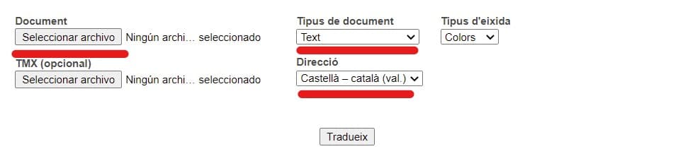 traducir un PDF del inglés al valenciano